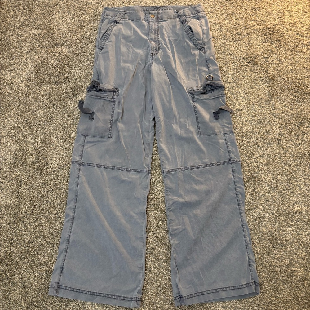 Casual Blue Cargo Pants